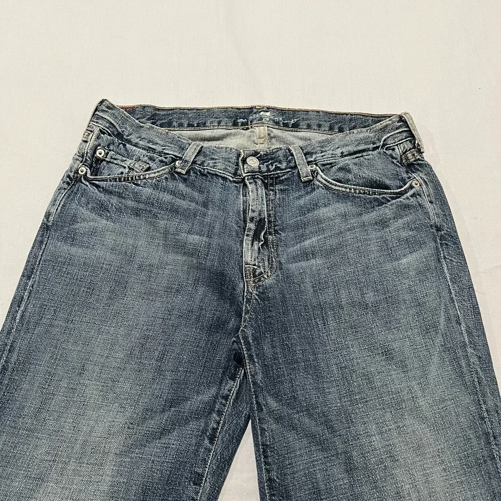 7 For All Mankind Mens Blue Denim Y2K Western Comfortable Bootcut Jeans Size 32
